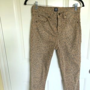 High rise leopard jeans - petite 27
